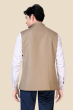 Light Brown Terry Rayon Nehru Jacket