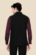 Black Terry Rayon Nehru Jacket 