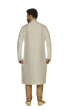 Dupion Silk Kurta Pajama Set in White