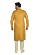 Cotton Kurta Pajama Set in Yellow