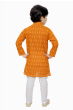 Cotton Printed Kurta Pajama Set In Yellow