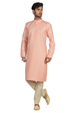 Indian Cotton Kurta Pajama in Pink