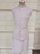 Lavender Jacket With Kurta Pajama Set In Dupion Silk 
